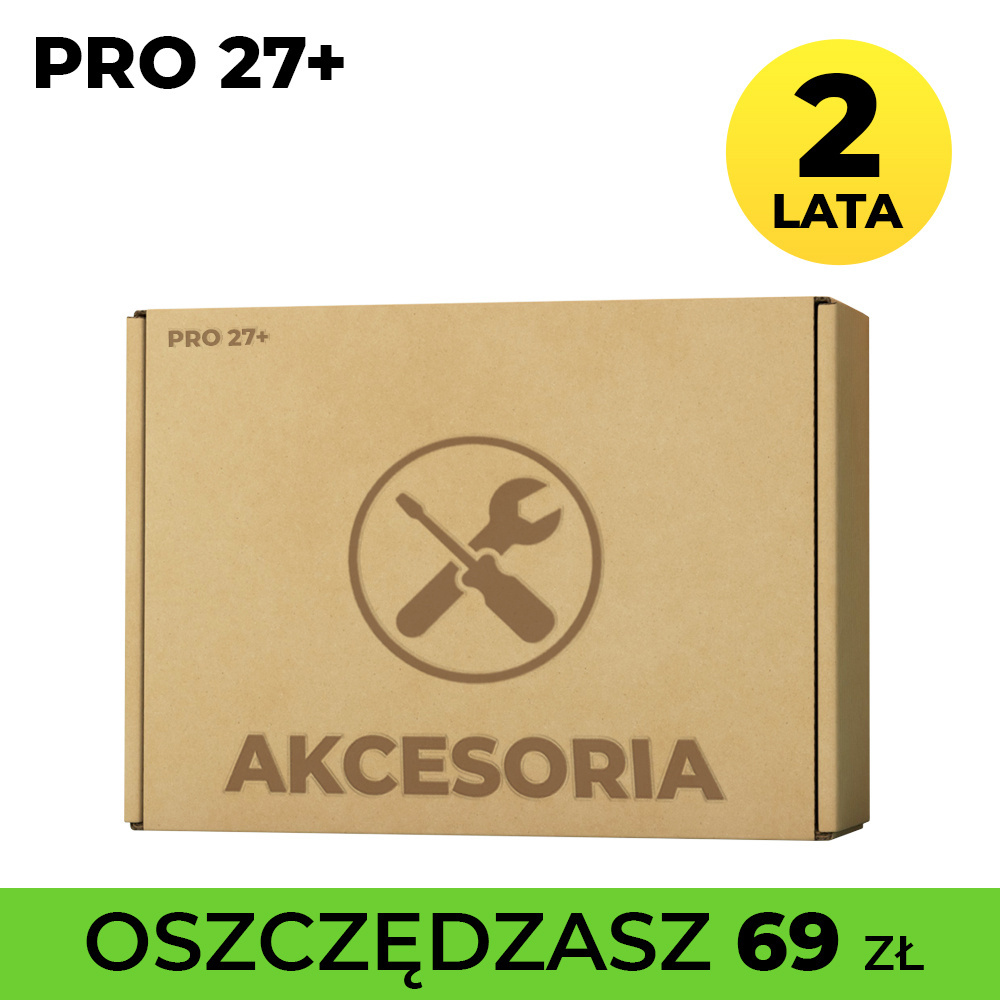 Pakiet akcesoriów (2 lata) do modelu PRO 27+ Pakiet akcesoriów (2 lata) do modelu PRO 27+