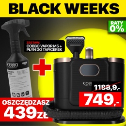 Odkurzacz piorący z funkcją pary COBBO M5 VAPOR+