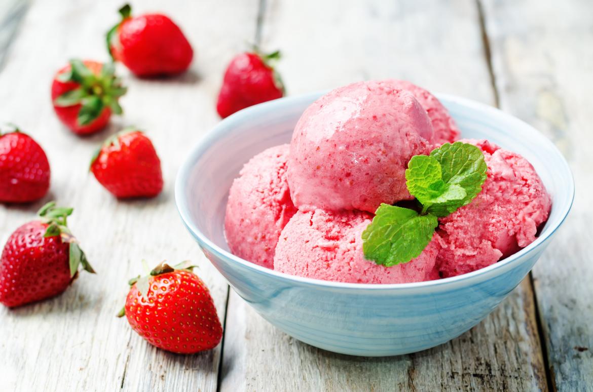 Lody truskawkowe z serkiem mascarpone