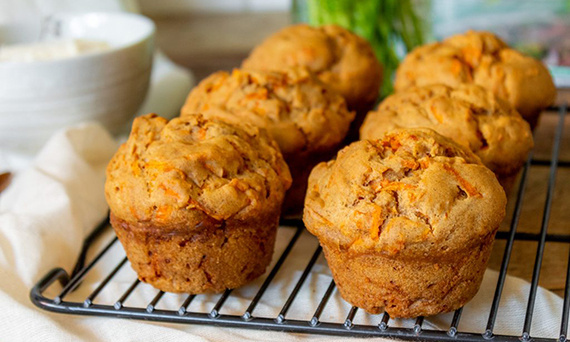 Bezglutenowe muffiny marchewkowe z cynamonem