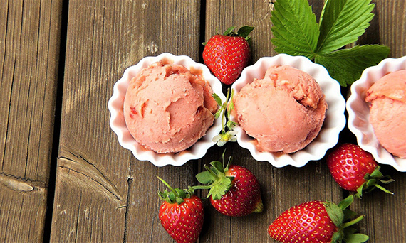 Lody truskawkowe z mascarpone