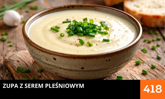 Zupa z serem pleśniowym