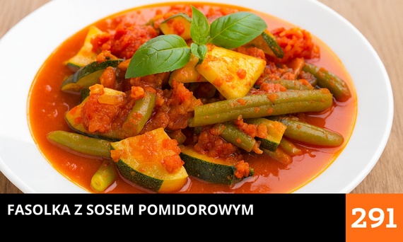 Fasolka z sosem pomidorowym