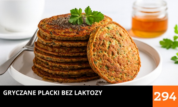 Gryczane placki bez laktozy