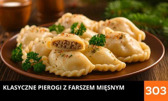 Klasyczne pierogi z farszem mięsnym