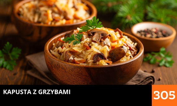 Kapusta z grzybami