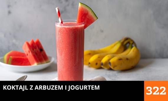 Koktajl z arbuzem i jogurtem