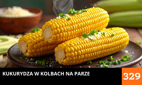 Kukurydza w kolbach na parze