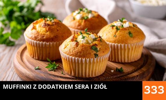 Muffinki z dodatkiem sera i ziół
