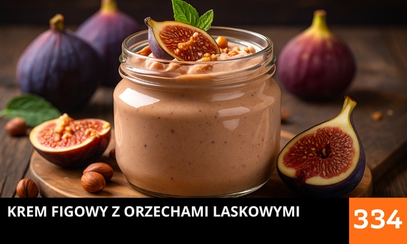 Krem figowy z orzechami laskowymi