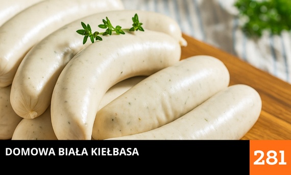 Domowa biała kiełbasa