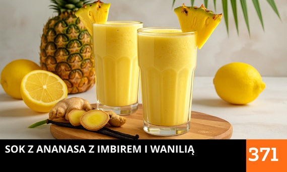 Sok z ananasa z imbirem i wanilią