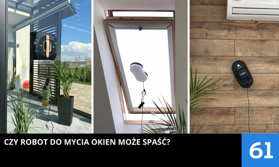Czy robot do mycia okien może spaść?