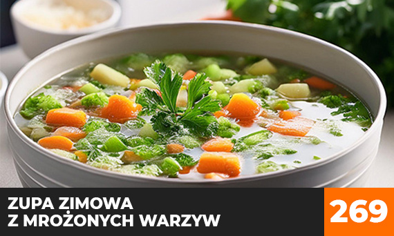 Zupa zimowa z mrożonych warzyw