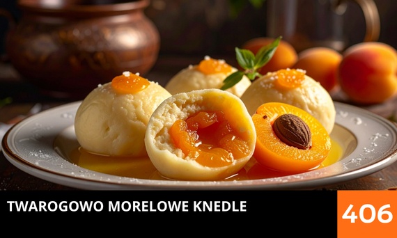 Twarogowo morelowe knedle