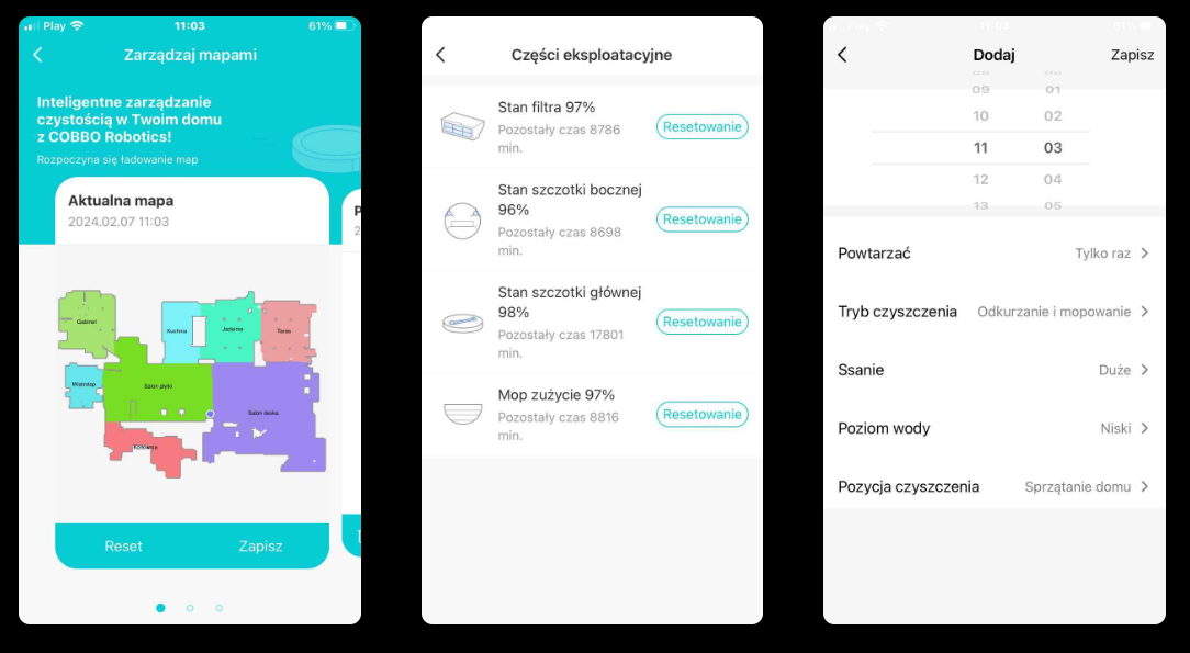 automatyczny robot sprzątający - sterowanie aplikacją mobilną