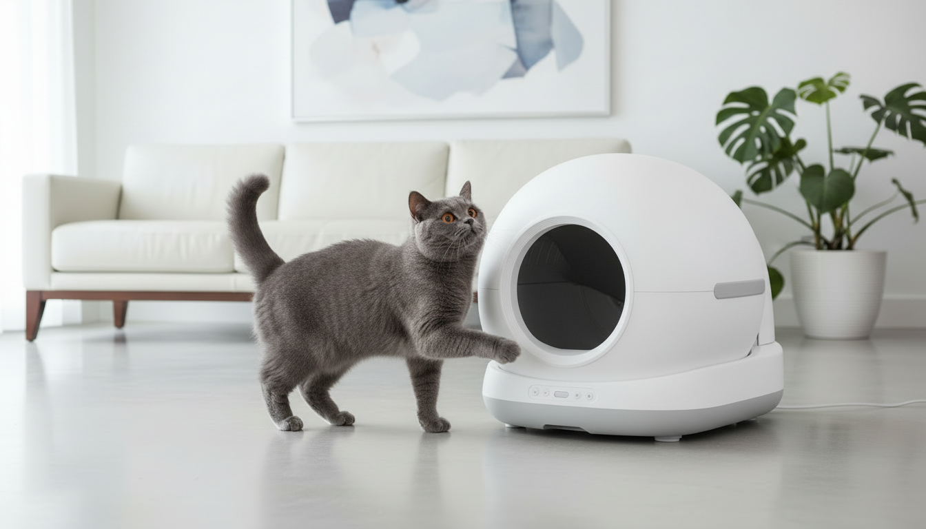 zdjęcie kuweta k1 z kotem